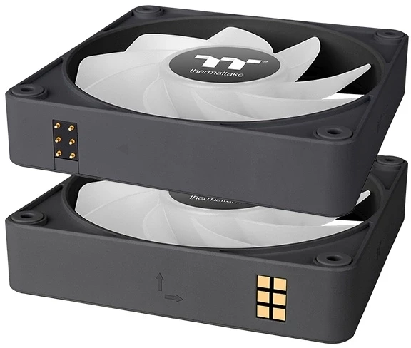 Вентилятор для корпуса Thermaltake CT120 EX Sync Reverse ARGB 120х120x25 черный 4-pin 31.2дБ (упак.:3шт) (CL-F192-PL12SW-A) Ret