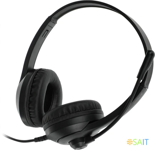 Наушники с микрофоном A4Tech Fstyler FH100U черный 2м накладные USB оголовье (FH100U (STONE BLACK))