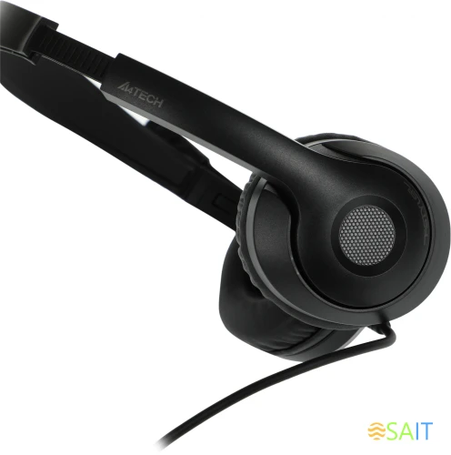 Наушники с микрофоном A4Tech Fstyler FH100U черный 2м накладные USB оголовье (FH100U (STONE BLACK))