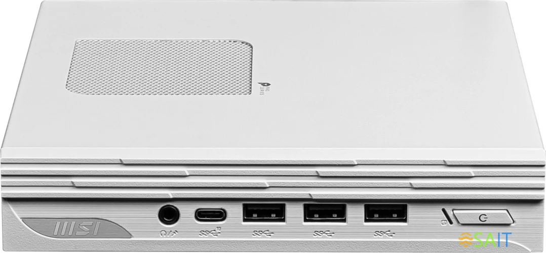 Неттоп MSI Pro DP10 12M-221RU i5 1235U (1.3) 16Gb SSD512Gb Iris Xe Windows 11 Professional 2.5xGbitEth WiFi BT 120W белый (9S6-B0A622-221)