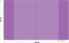 Обложка Silwerhof 2026956 Цветные для тетради (набор 10шт) ПВХ 130мкм матовая прозр. 210x350мм