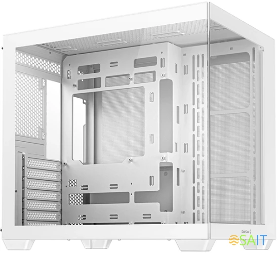 Корпус Deepcool CG530 WH белый без БП ATX 10x120mm 4x140mm 1xUSB2.0 2xUSB3.0 audio bott PSU