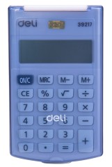 Калькулятор карманный Deli E39217/BLUE синий 8-разр.