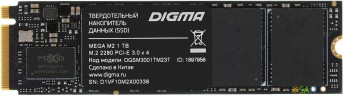 Накопитель SSD Digma PCIe 3.0 x4 1TB DGSM3001TM23T Mega M2 M.2 2280 0.6 DWPD