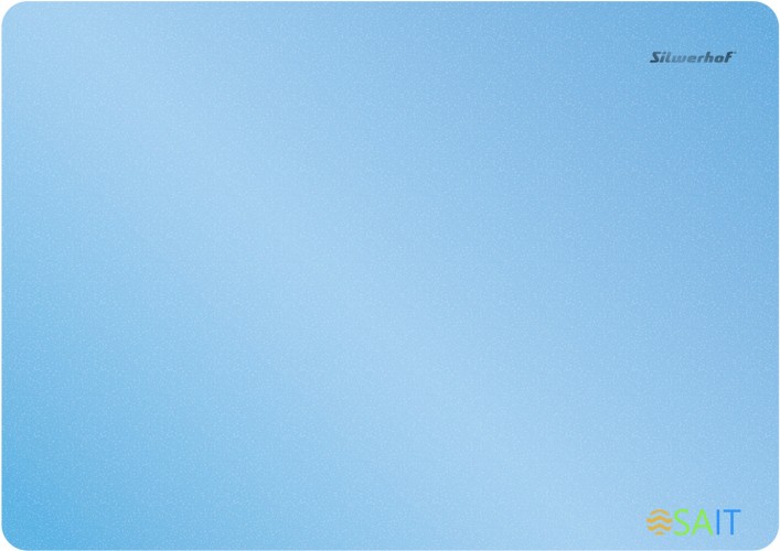 Доска для лепки Silwerhof 957015 Pearl прямоугольная A4 пластик голубой