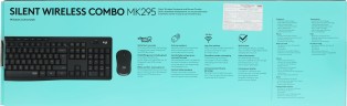 Клавиатура + мышь Logitech MK295 клав:черный мышь:черный USB беспроводная (920-009807)