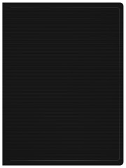 Папка с 100 прозр.вклад. Бюрократ DeLuxe DLVBOX100BLCK A4 пластик 0.7мм черный в коробе