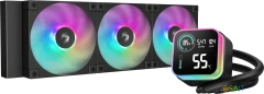 Система водяного охлаждения Deepcool LQ360 ARGB Soc-AM5/AM4/1200/1700/1851 черный 4-pin 38.71dB Al LCD 350W 1840gr Ret (R-LQ360-BKLSMW-G-1)