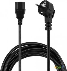 Кабель Buro BU-PCAB-ZP1 IEC C13 Евровилка 3м