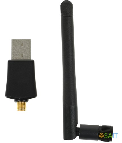 Сетевой адаптер Wi-Fi Digma DWA-N300E N300 USB 2.0 (ант.внеш.съем) 1ант.