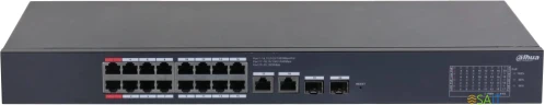 Коммутатор Dahua DH-CS4220-16GT-190 16x100Мбит/с 2x1Гбит/с 2xКомбо(1000BASE-T/SFP) управляемый