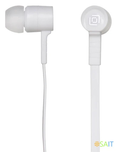 Наушники внутриканальные Оклик HP-S-220 1.1м белый проводные в ушной раковине (D2-1W)