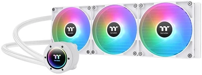 Система водяного охлаждения Thermaltake TH420 V2 Snow ARGB Soc-AM5/AM4/1200/1700/1851 белый 4-pin 34.7dB Al+Cu Ret (CL-W378-PL14SW-A)