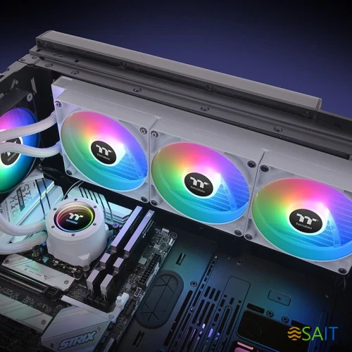 Система водяного охлаждения Thermaltake TH420 V2 Snow ARGB Soc-AM5/AM4/1200/1700/1851 белый 4-pin 34.7dB Al+Cu Ret (CL-W378-PL14SW-A)