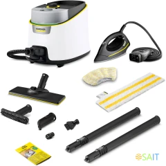 Пароочиститель напольный Karcher SC 4 Deluxe Iron EasyFix 2200Вт белый