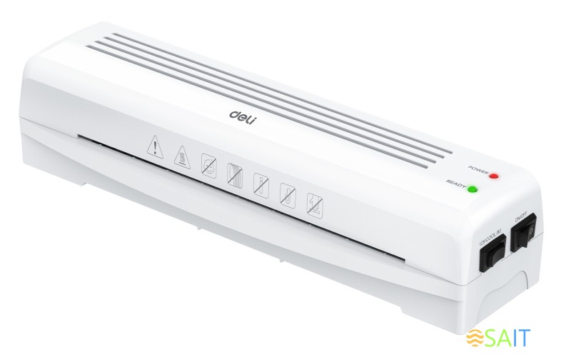 Ламинатор Deli E14378 белый A4 (80-125мкм) 32см/мин лам.фото реверс