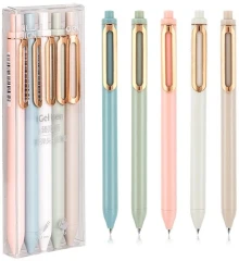 Набор ручек гелев. Deli NS572 черн. черн. (5шт) линия 0.5мм