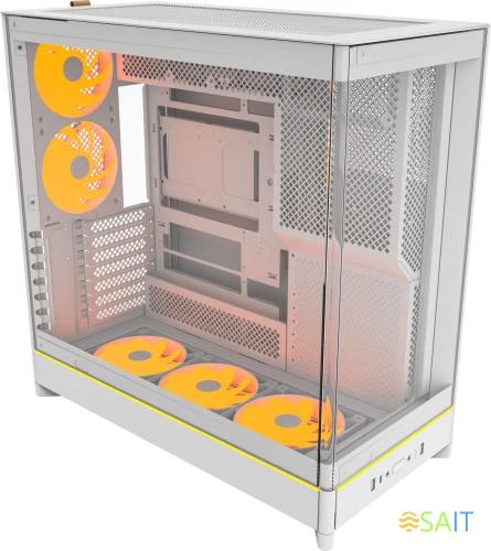 Корпус Montech HS02 Pro белый без БП ATX 8x120mm 2xUSB3.0 audio bott PSU