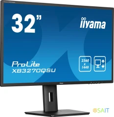 Монитор Iiyama 31.5&quot; ProLite XB3270QSU-B1 черный IPS 16:9 HDMI M/M матовая HAS Piv 250cd 178гр/178гр 2560x1440 100Hz DP 2K USB 8.6кг