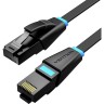 Патч-корд Vention прямой UTP cat.6, RJ45 - 1,5м. плоский Черный Vention IBJBG