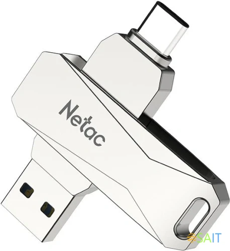 Флеш Диск Netac 64Gb U782C NT03U782C-064G-30PN USB3.0 серый