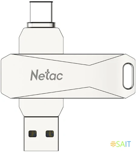 Флеш Диск Netac 64Gb U782C NT03U782C-064G-30PN USB3.0 серый