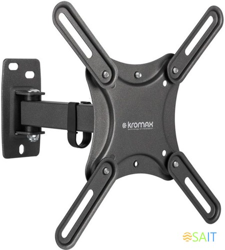 Кронштейн для телевизора Kromax CORBEL-4 черный 15"-42" макс.25кг настенный поворот и наклон