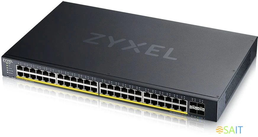 Коммутатор Zyxel NebulaFlex XGS1935-52HP-EU0101F (L2+) 48x1Гбит/с 4SFP+ 48PoE+ 375W управляемый