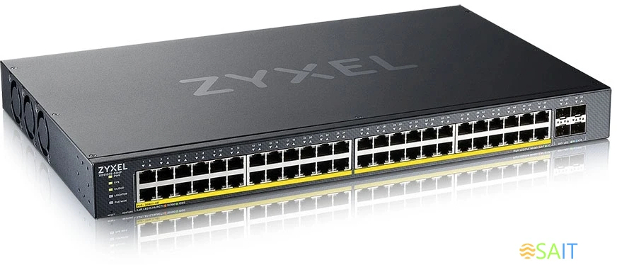 Коммутатор Zyxel NebulaFlex XGS1935-52HP-EU0101F (L2+) 48x1Гбит/с 4SFP+ 48PoE+ 375W управляемый