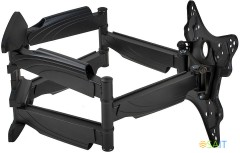 Кронштейн для телевизора Arm Media COBRA-45 new черный 22"-65" макс.45кг настенный поворотно-выдвижной и наклонный