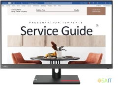 Монитор Lenovo 23.8&quot; ThinkVision S24i-30 черный IPS LED 4ms 16:9 HDMI матовая 1300:1 250cd 178гр/178гр 1920x1080 100Hz VGA FHD 3.8кг