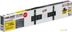 Кронштейн для телевизора Holder LCD-F6608 черный 42"-65" макс.45кг настенный фиксированный