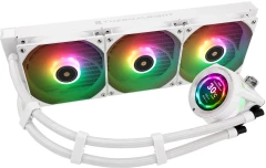 Система водяного охлаждения Thermalright Core Vision 360 ARGB Soc-AM5/AM4/1200/1700/1851 белый 4-pin 28.1dB Al LCD Ret (C-VISION-360-WH-ARGB)