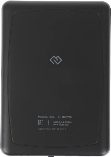 Электронная книга Digma R654 6" E-ink HD Pearl 1024x758 600MHz/4Gb/microSDHC/подсветка дисплея графит