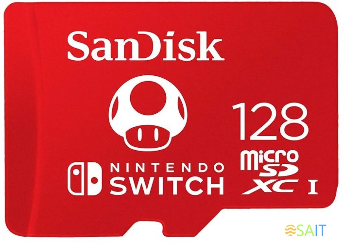 Флеш карта microSDXC 128GB Sandisk Nintendo Switch