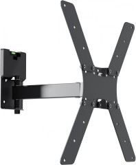 Кронштейн для телевизора Holder LCDS-5520-B черный 32"-55" макс.45кг настенный поворотно-выдвижной и наклонный