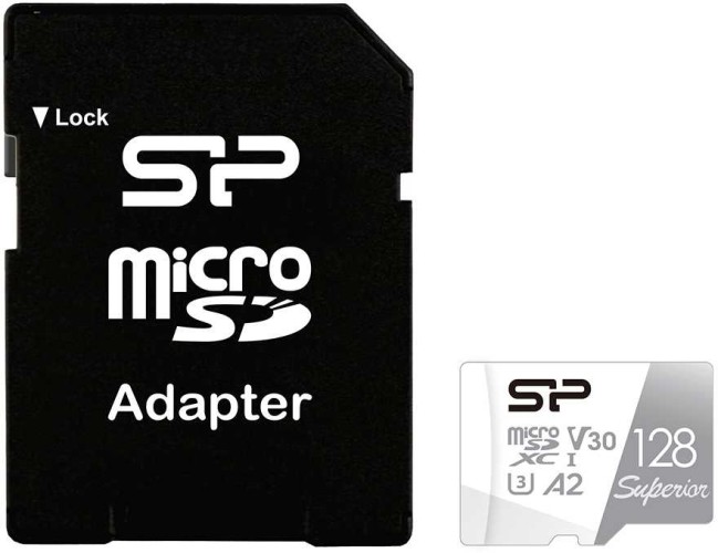 Флеш карта microSDXC 128GB Silicon Power SP128GBSTXDA2V20SP Superior + adapter