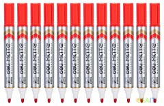 Маркер для досок Deli EU00340 Mate круглый пиш. наконечник 2мм красный