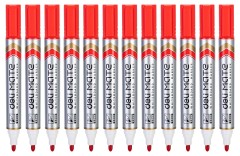 Маркер для досок Deli EU00340 Mate круглый пиш. наконечник 2мм красный