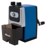 Точилка для карандашей механическая Kw-Trio 307Ablue 307A-BLU 1 отверстие металл синий