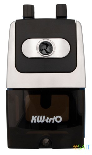 Точилка для карандашей механическая Kw-Trio 307Ablue 307A-BLU 1 отверстие металл синий