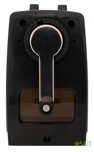 Точилка для карандашей механическая Kw-Trio 307Ablue 307A-BLU 1 отверстие металл синий