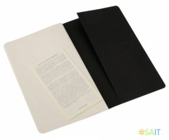 Блокнот Moleskine CAHIER JOURNAL QP323 XLarge 190х250мм обложка картон 120стр. нелинованный черный (3шт)