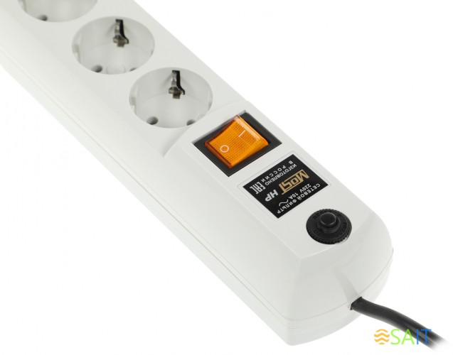 Сетевой фильтр Most HP 5м (6 розеток) белый (коробка)