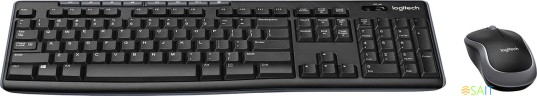 Клавиатура + мышь Logitech MK270 клав:черный мышь:черный USB беспроводная Multimedia (920-004509)