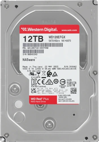Жесткий диск WD SATA-III 12TB WD120EFGX NAS Red Plus (7200rpm) 512Mb 3.5"