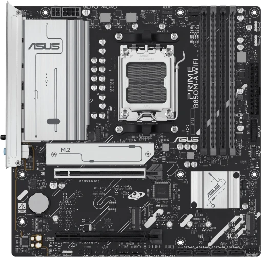 Материнская плата Asus PRIME B850M-A WIFI Socket AM5 AMD B850 4xDDR5 mATX AC`97 8ch(7.1) 2.5Gg RAID+VGA+HDMI+DP