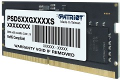 Память DDR5 16GB 4800MHz Patriot PSD516G480081S RTL PC5-38400 CL40 SO-DIMM 262-pin 1.1В dual rank Ret