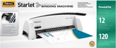 Переплетчик Fellowes STARLET 2+ на пластиковую пружину, сшивает до 120 лст., перфорирует 12 лст. Fellowes STARLET 2+