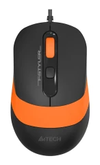 Мышь A4Tech Fstyler FM10 черный/оранжевый оптическая 1600dpi USB 4but (FM10 ORANGE)
